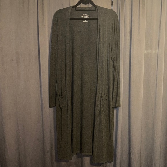 Torrid Gray Long Cardigan - Picture 1 of 3